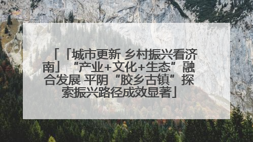 「城市更新 乡村振兴看济南」“产业+文化+生态”融合发展 平阴“胶乡古镇”探索振兴路径成效显著