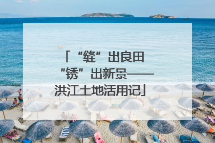 “缝”出良田 “锈”出新景——洪江土地活用记