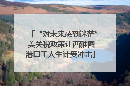 “对未来感到迷茫” 美关税政策让西雅图港口工人生计受冲击