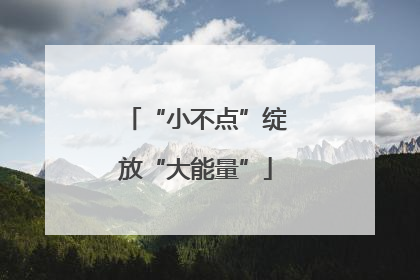 “小不点”绽放“大能量”
