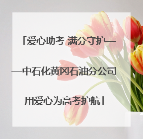 爱心助考 满分守护——中石化黄冈石油分公司用爱心为高考护航