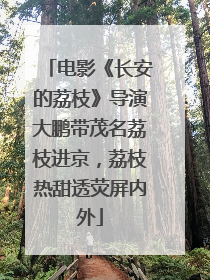 电影《长安的荔枝》导演大鹏带茂名荔枝进京，荔枝热甜透荧屏内外