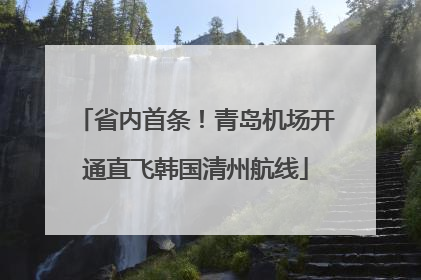 省内首条！青岛机场开通直飞韩国清州航线
