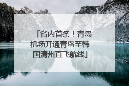 省内首条！青岛机场开通青岛至韩国清州直飞航线