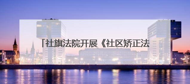社旗法院开展《社区矫正法》实施五周年普法宣传活动