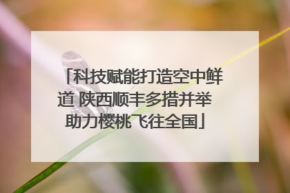 科技赋能打造空中鲜道 陕西顺丰多措并举助力樱桃飞往全国