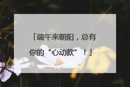 端午来朝阳，总有你的“心动款”！