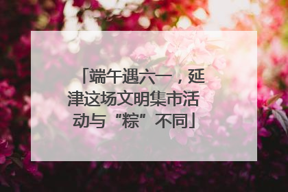 端午遇六一，延津这场文明集市活动与“粽”不同