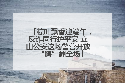 粽叶飘香迎端午，反诈同行护平安 立山公安这场警营开放“嗨”翻全场