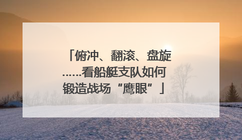 俯冲、翻滚、盘旋……看船艇支队如何锻造战场“鹰眼”