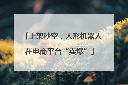 上架秒空，人形机器人在电商平台“卖爆”