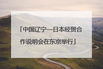中国辽宁—日本经贸合作说明会在东京举行