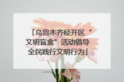 乌鲁木齐经开区“文明盲盒”活动倡导全民践行文明行为
