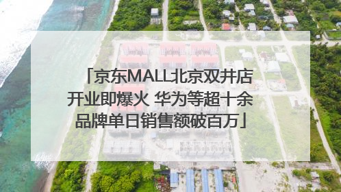 京东MALL北京双井店开业即爆火 华为等超十余品牌单日销售额破百万