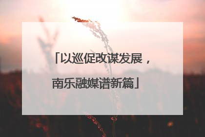 以巡促改谋发展，南乐融媒谱新篇