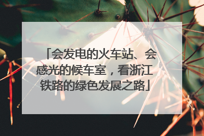 会发电的火车站、会感光的候车室，看浙江铁路的绿色发展之路