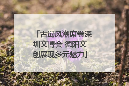 古蜀风潮席卷深圳文博会 德阳文创展现多元魅力