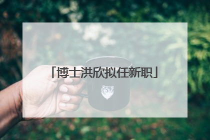 博士洪欣拟任新职