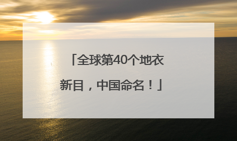 全球第40个地衣新目，中国命名！