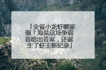 全省小龙虾哪家强？海盐这场争霸赛给出答案，还诞生了虾王新纪录