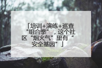 培训+演练+巡查“组合拳”，这个社区“烟火气”里有“安全基因”