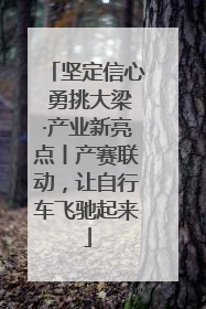 坚定信心 勇挑大梁·产业新亮点丨产赛联动，让自行车飞驰起来