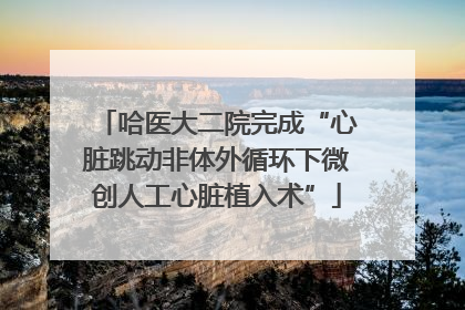 哈医大二院完成“心脏跳动非体外循环下微创人工心脏植入术”