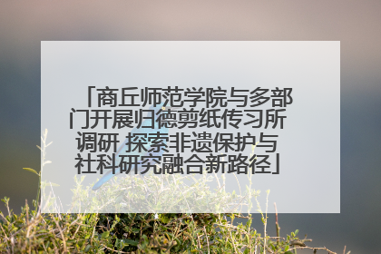 商丘师范学院与多部门开展归德剪纸传习所调研 探索非遗保护与社科研究融合新路径