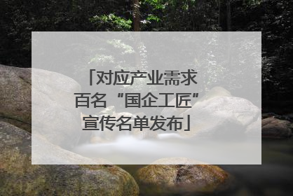 对应产业需求 百名“国企工匠”宣传名单发布