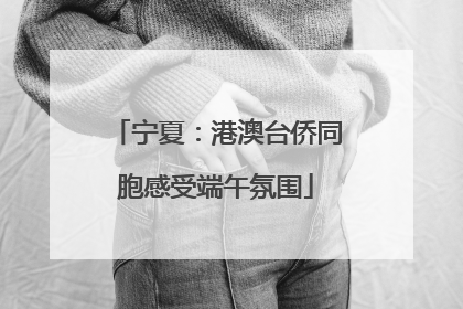 宁夏：港澳台侨同胞感受端午氛围