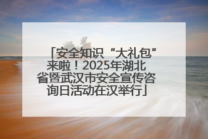 安全知识“大礼包”来啦！2025年湖北省暨武汉市安全宣传咨询日活动在汉举行