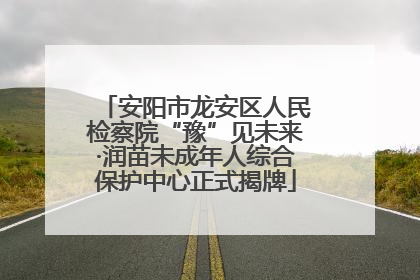 安阳市龙安区人民检察院“豫”见未来·润苗未成年人综合保护中心正式揭牌