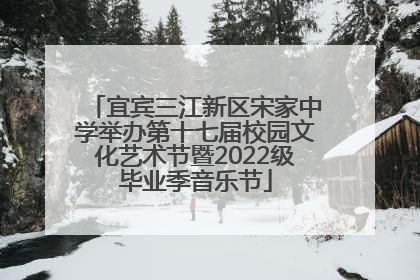 宜宾三江新区宋家中学举办第十七届校园文化艺术节暨2022级毕业季音乐节