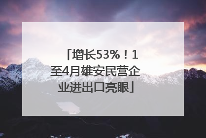 增长53%！1至4月雄安民营企业进出口亮眼