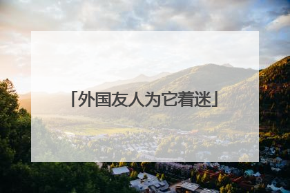 外国友人为它着迷