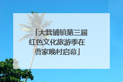 大箕铺镇第三届红色文化旅游季在曹家晚村启幕