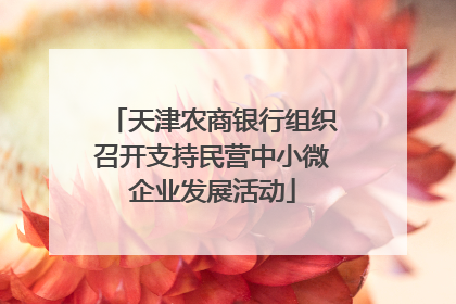 天津农商银行组织召开支持民营中小微企业发展活动
