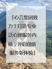 心言集团致力于打造专业泛心理服务内核，开启创新服务新体验