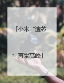 小米“造芯”再攀高峰