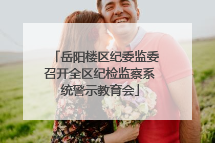 岳阳楼区纪委监委召开全区纪检监察系统警示教育会