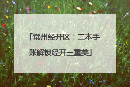 常州经开区：三本手账解锁经开三重美