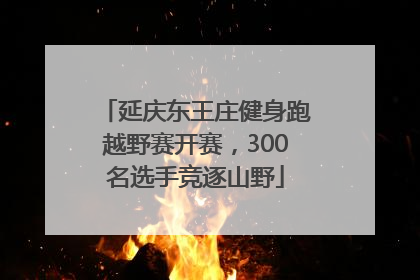 延庆东王庄健身跑越野赛开赛，300名选手竞逐山野