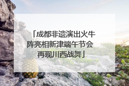 成都非遗演出火牛阵亮相新津端午节会 再现川西战舞