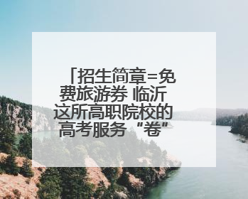 招生简章=免费旅游券 临沂这所高职院校的高考服务“卷”出新高度