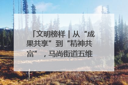 文明榜样｜从“成果共享”到“精神共富”，马尚街道五维聚力育文明