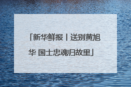 新华鲜报丨送别黄旭华 国士忠魂归故里
