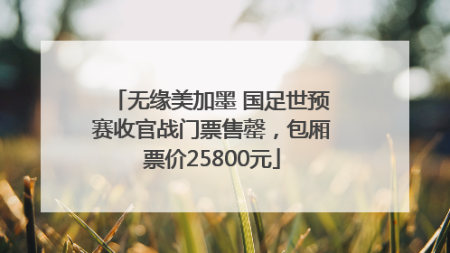 无缘美加墨 国足世预赛收官战门票售罄，包厢票价25800元