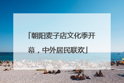 朝阳麦子店文化季开幕，中外居民联欢