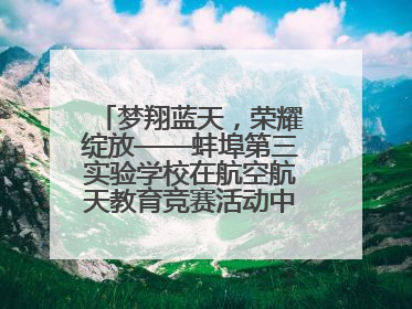 梦翔蓝天，荣耀绽放——蚌埠第三实验学校在航空航天教育竞赛活动中大放异彩