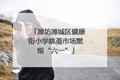 潍坊潍城区健康街小学跳蚤市场燃爆“六一”